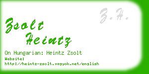 zsolt heintz business card